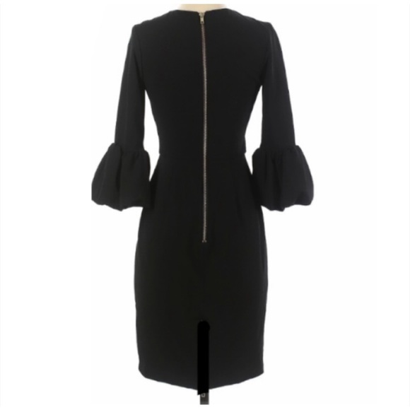 ALEXIA ADMOR BLACK BELL SLEEVE DRESS SIZE SMALL - Picture 10 of 11
